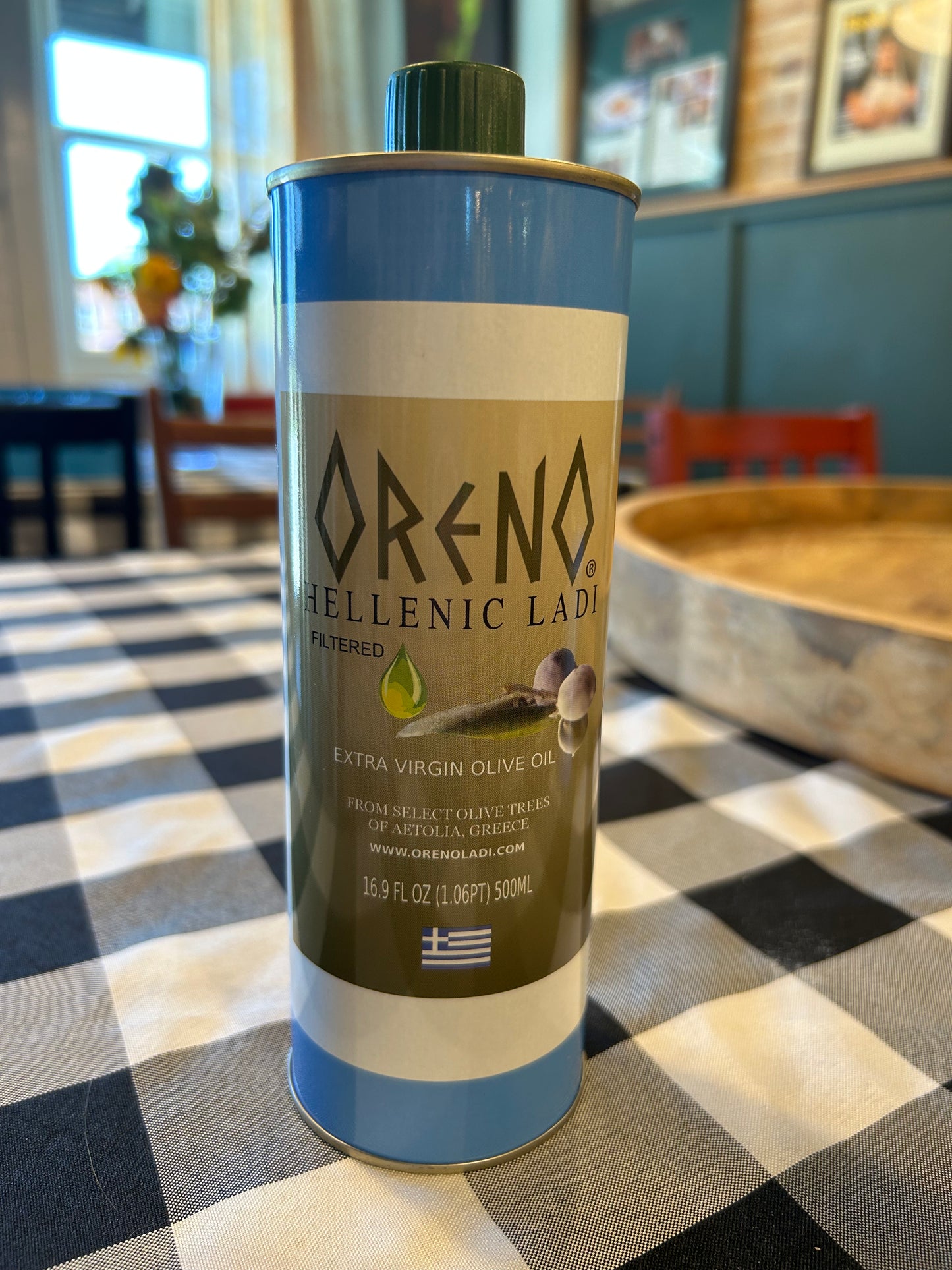 Oreno Hellenic Ladi Extra Virgin Olive Oil 16.9 FL OZ
